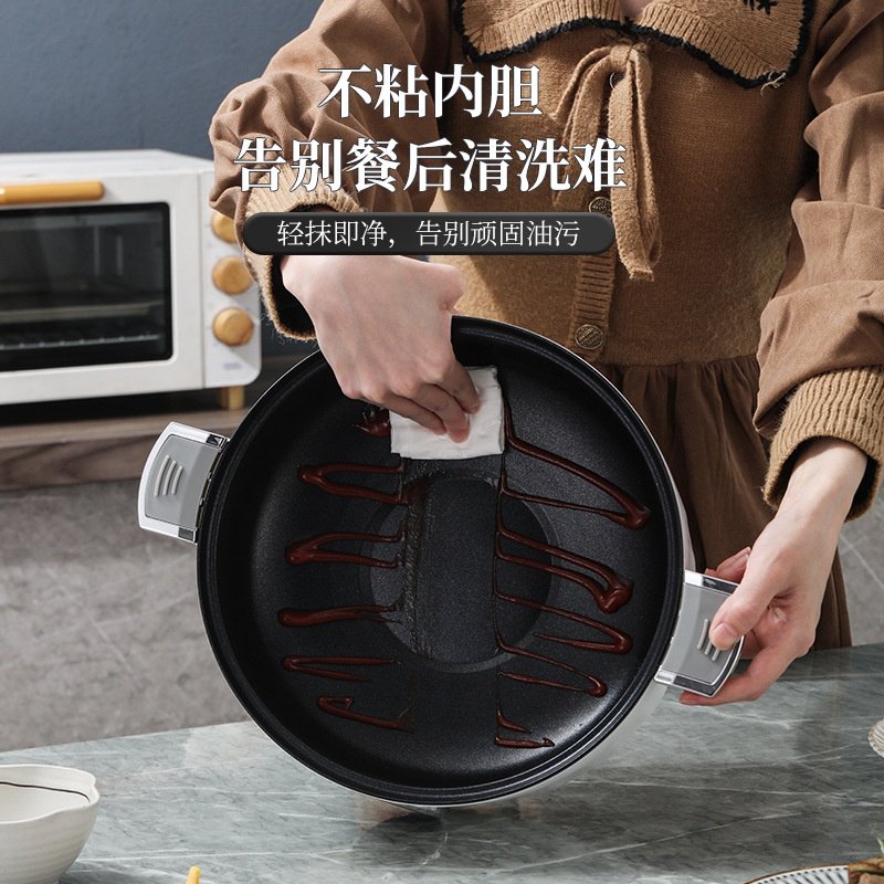 工厂直发多功能电煮锅家用煲汤微压锅宿舍一体炒菜不粘锅电热火锅,厨房电器,电煮锅,淘宝优惠券,粉丝福利购,淘宝优惠卷