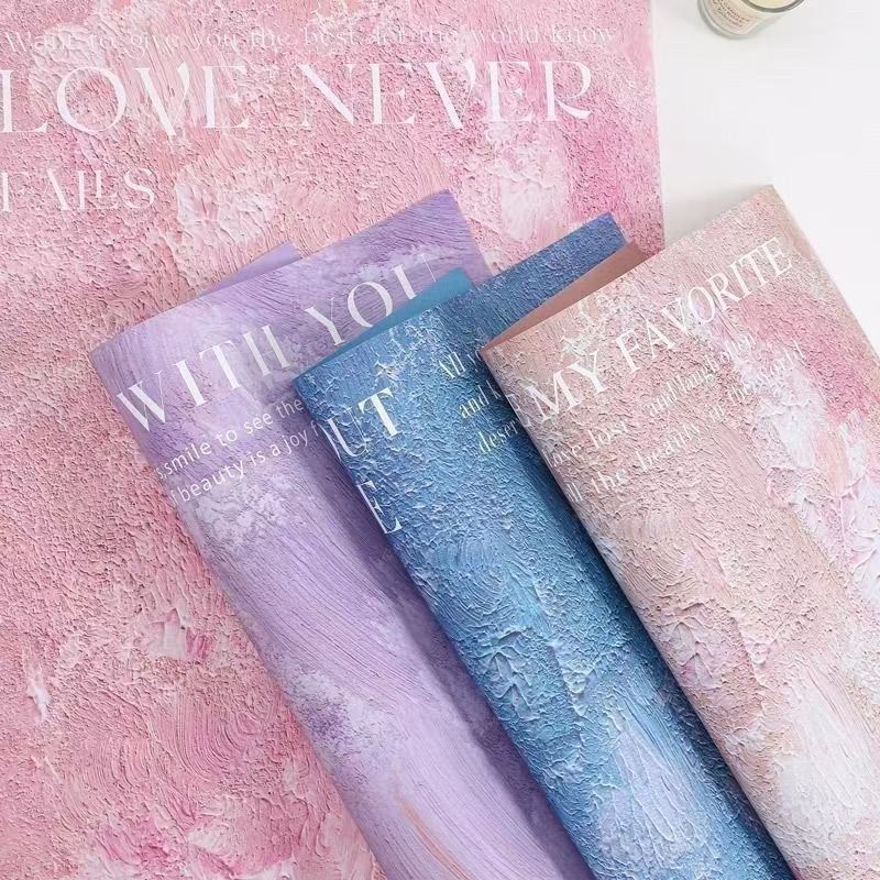 艺术范油画风花束背景纸