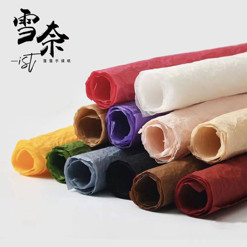 雪奈纸鲜花包装纸diy手揉纸