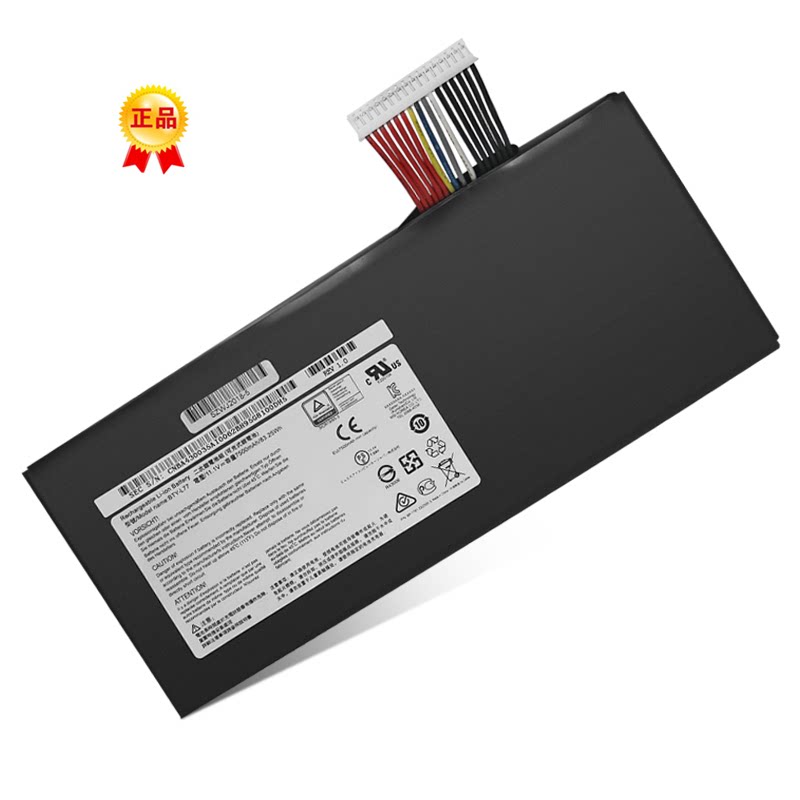 适用微星BTY-L77 6RD6QF GT80 GT72 2QD GT72S ms-1814笔记本电池