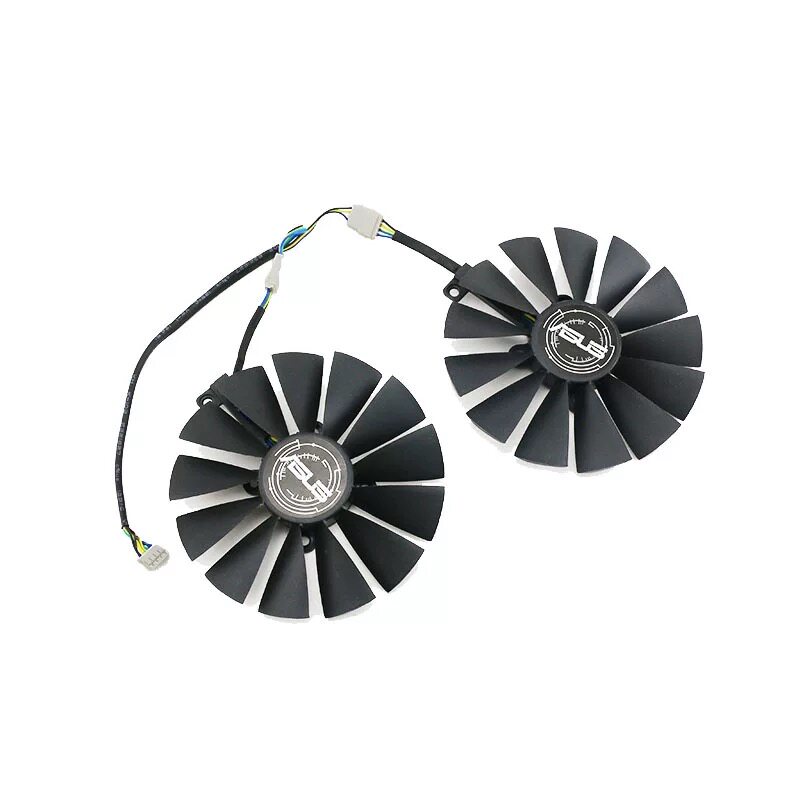 适用华硕 猛禽STRIX RX570/RX580雪豹 双风扇 GTX1050Ti显卡风扇