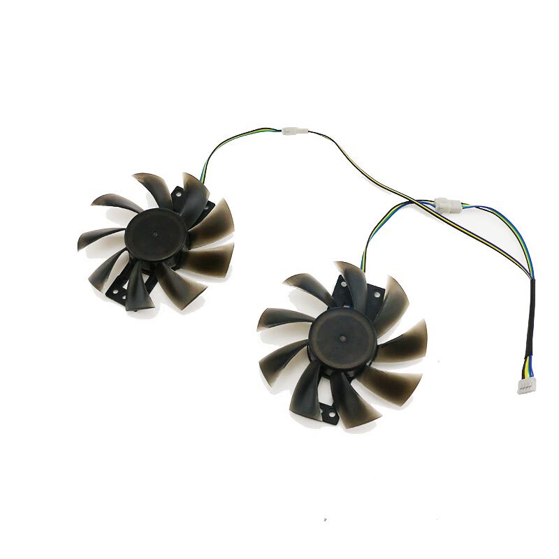 适用迪兰恒进 RX 470 570 酷能 显卡液压4线款风扇 静音温控散热