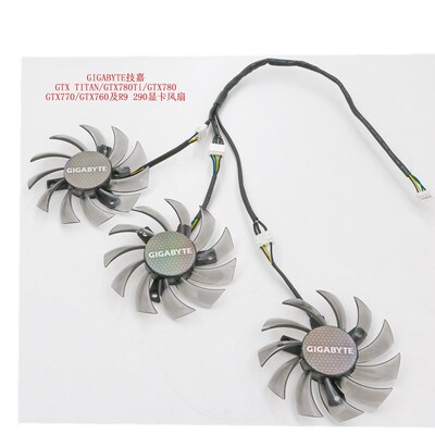 适用技嘉GTX TITAN/GTX780Ti/GTX780/GTX770/GTX760  290显卡风扇