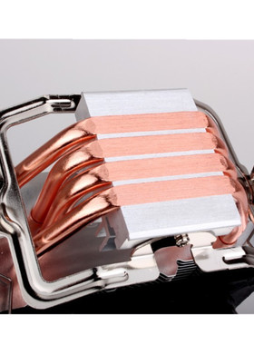 适用纯铜4热管超频 AMD FX8300 8310幽灵CPU四铜管cpu散热器风扇