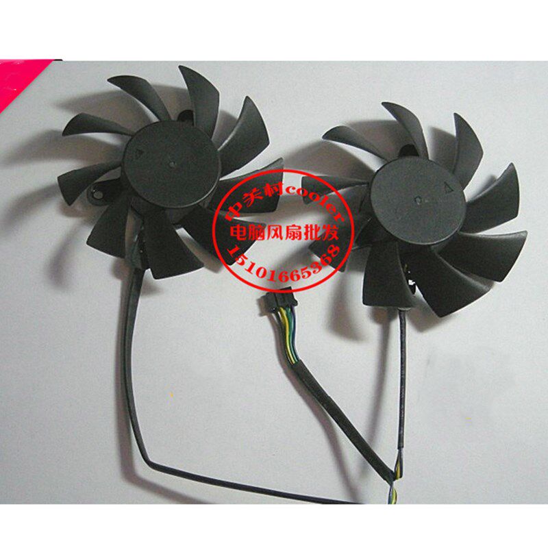 适用迪兰恒进290显卡七彩虹iGame 950烈焰战神S-2GD5双胞胎风扇