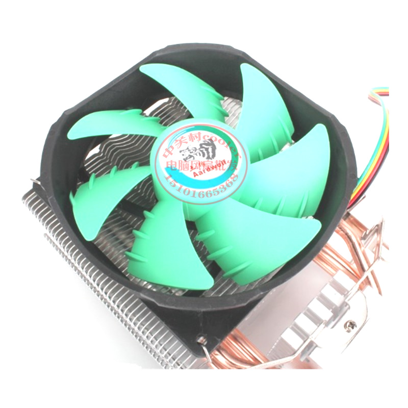 适用土狼AMD超频铜管温控i5 i7 4热管CPU散热器风扇锐龙i3FX8300