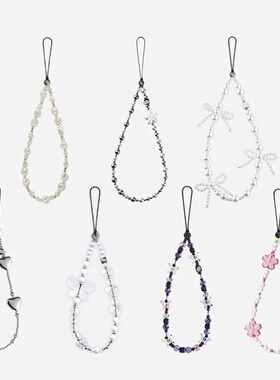 【精选高品】case手机链条明星手机壳/蝴蝶结/樱花/爱心 挂绳挂件