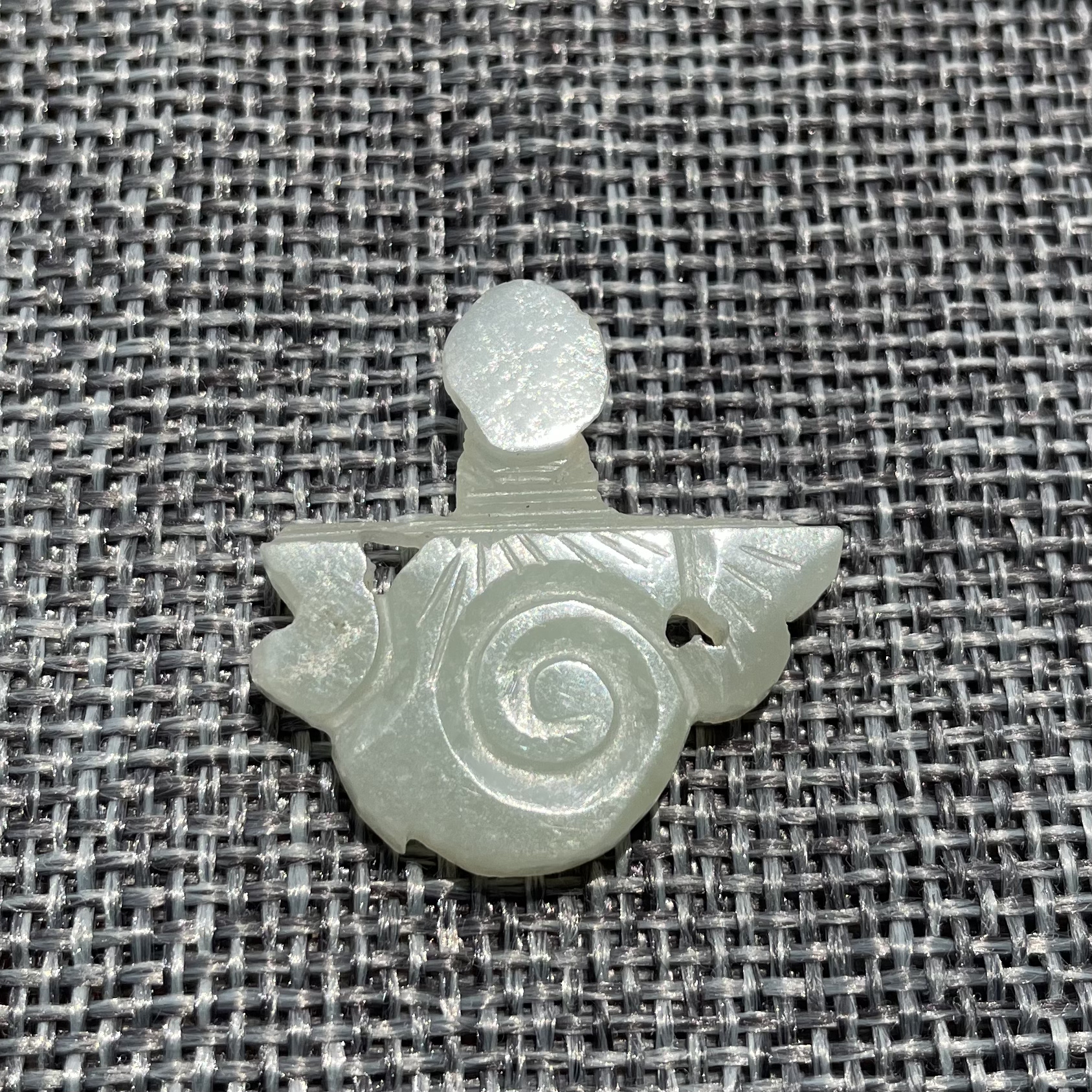 真品传世温润老包浆清代和田玉玉佩玉扣老玉器饰品收藏保真保老