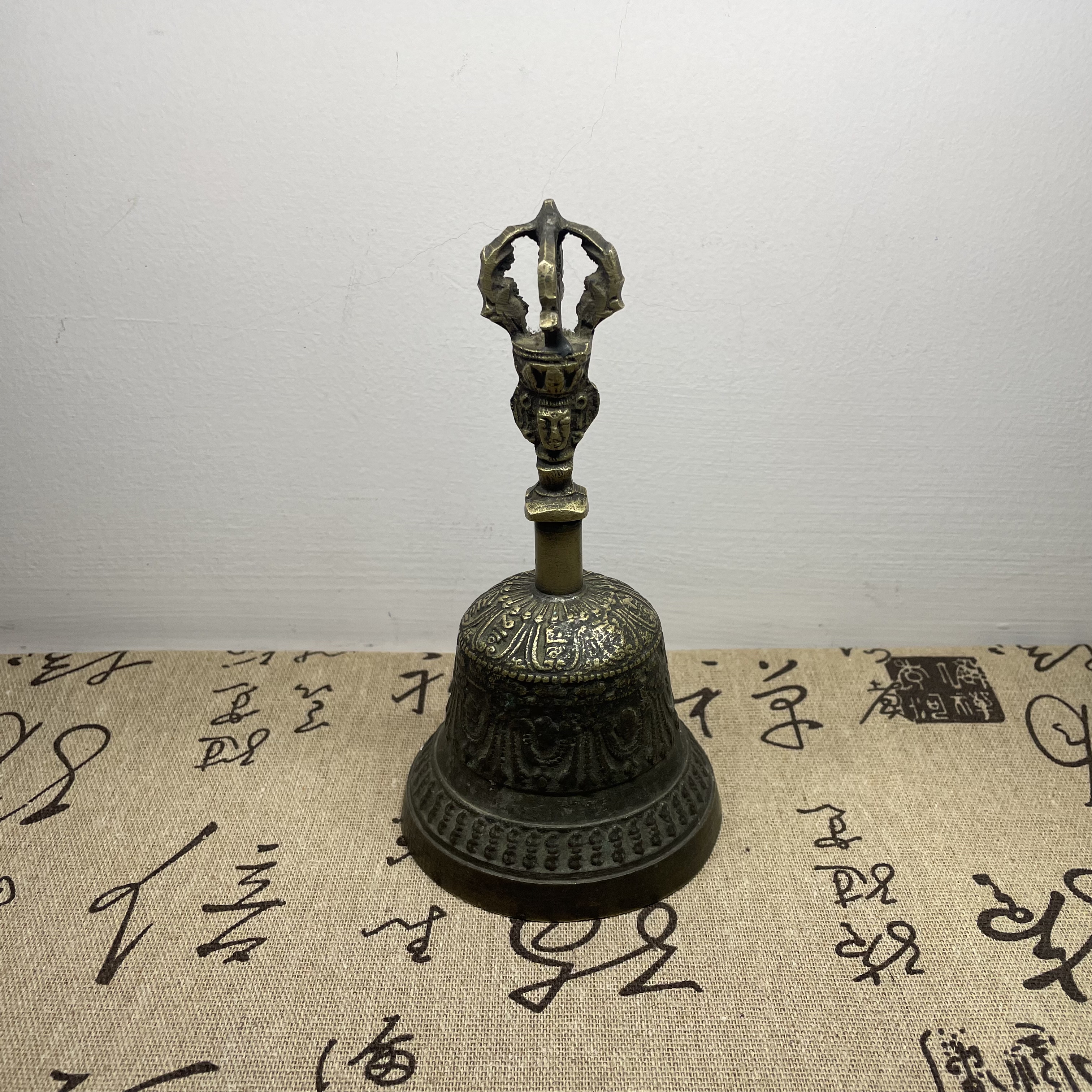 真品老包浆清代铜铃铛老铜器老物件杂件手摇铃藏传金刚铃保真保老