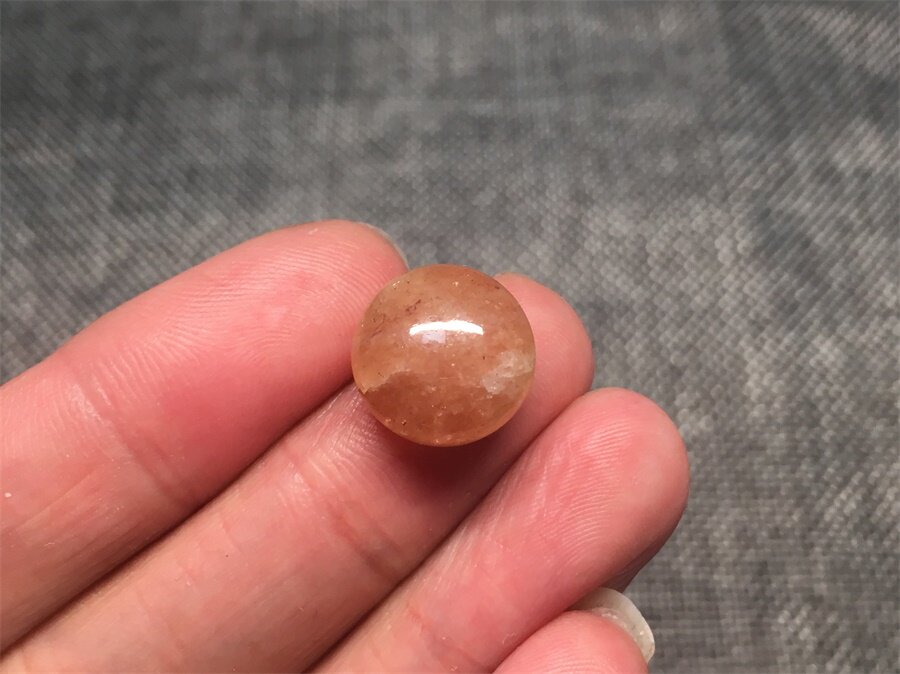 传世精美清代苏工老坑粉碧玺纽扣饰品天然珠玉宝石老物件古玩杂项