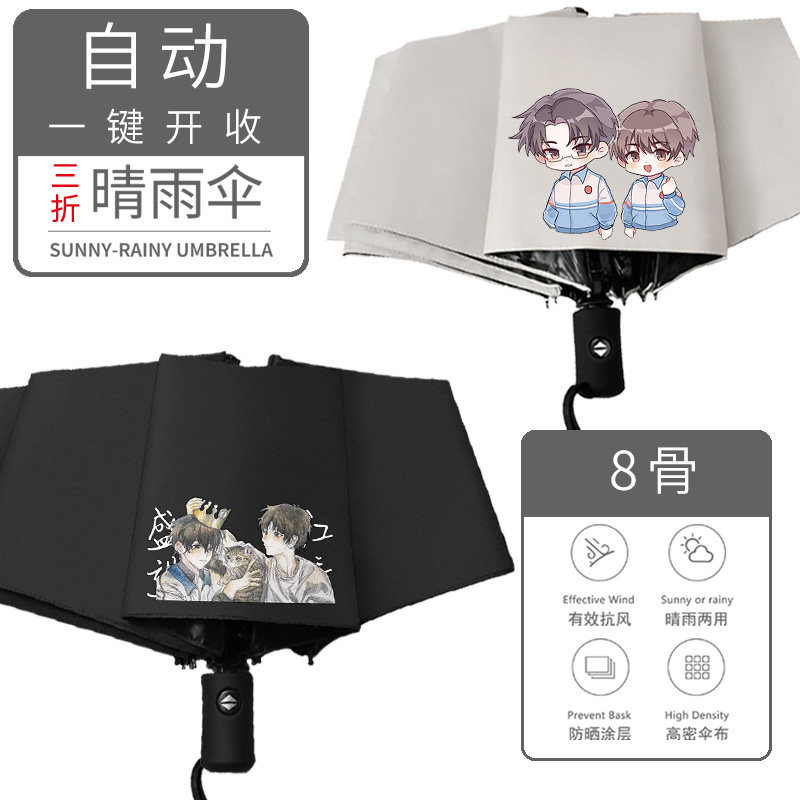 盛望江添木苏里三折伞