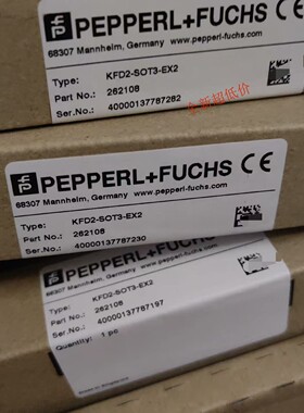 KFD2-SOT3-EX2倍加福开关放大器安全栅订货号：262108全新现货