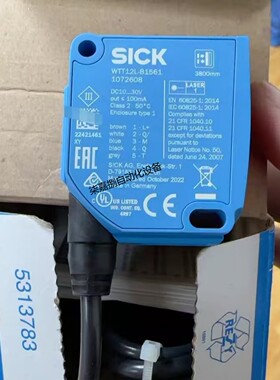 WTT12L-B1561西克SICK激光距离传感器订货号： 1072608全新现货