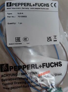 倍加福SJ5-N电感式槽型光电传感器订货号：70133002全新原装现货