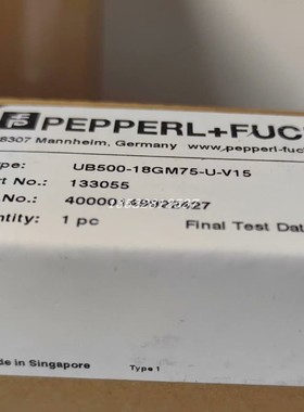 UB500-18GM75-U-V15倍加福(PEPPERL+FUCHS)超声波传感器 133055