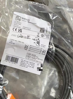 EVC019易福门IFM传感器连接电缆5米和M12接插件全新原装进口现货