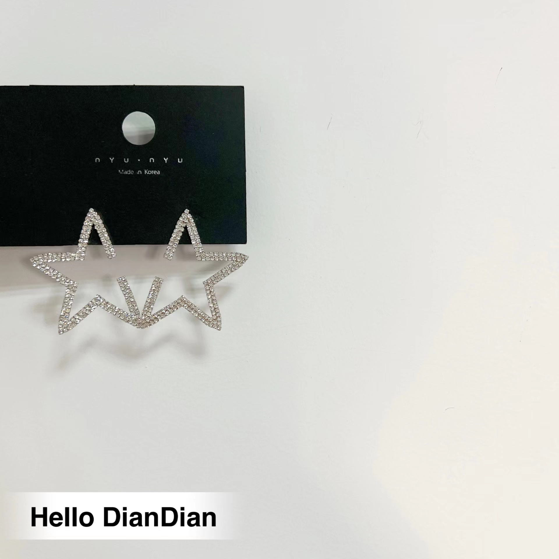 星星可爱质感百搭晚宴新娘耳环