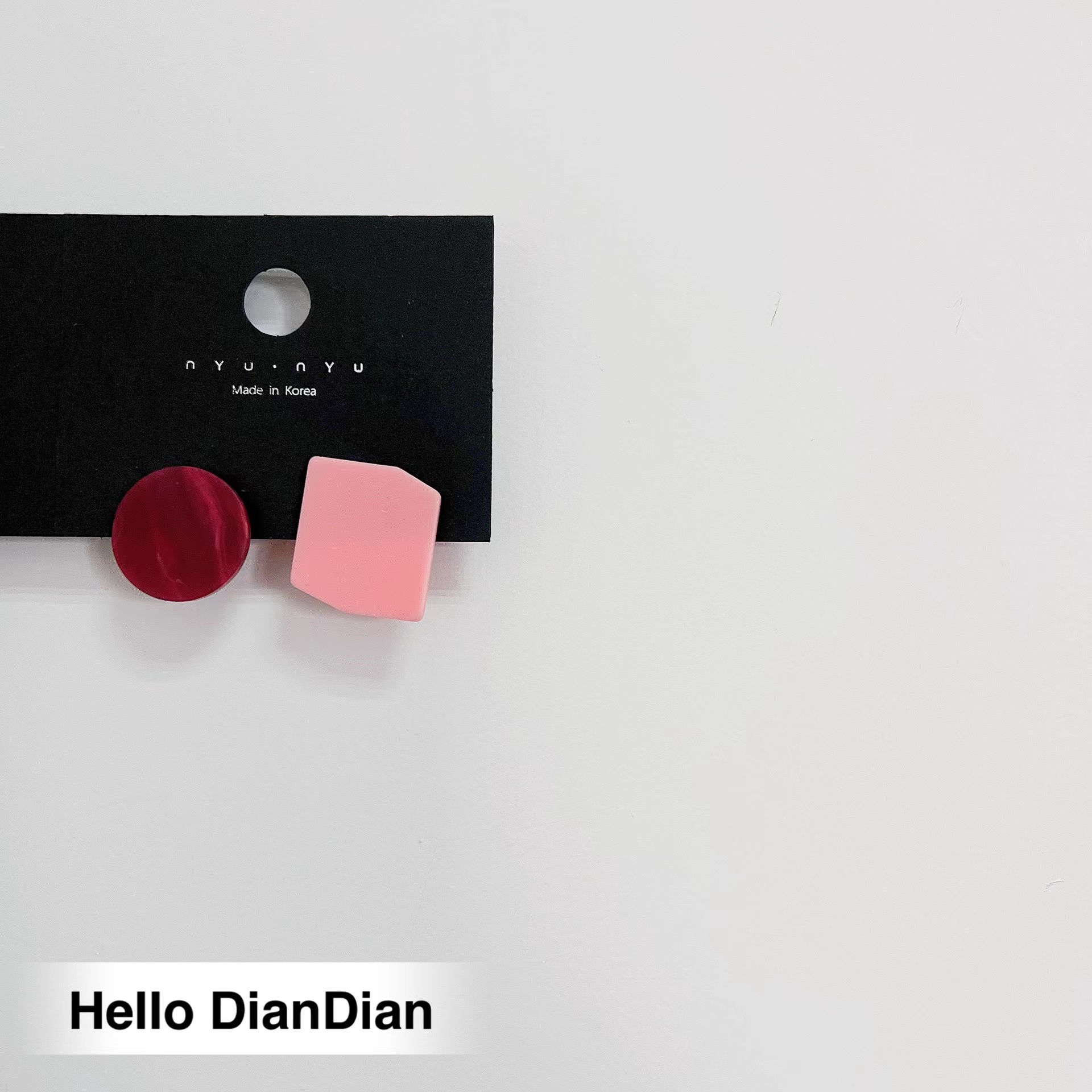 海边渡假不对称撞色休闲ins耳环