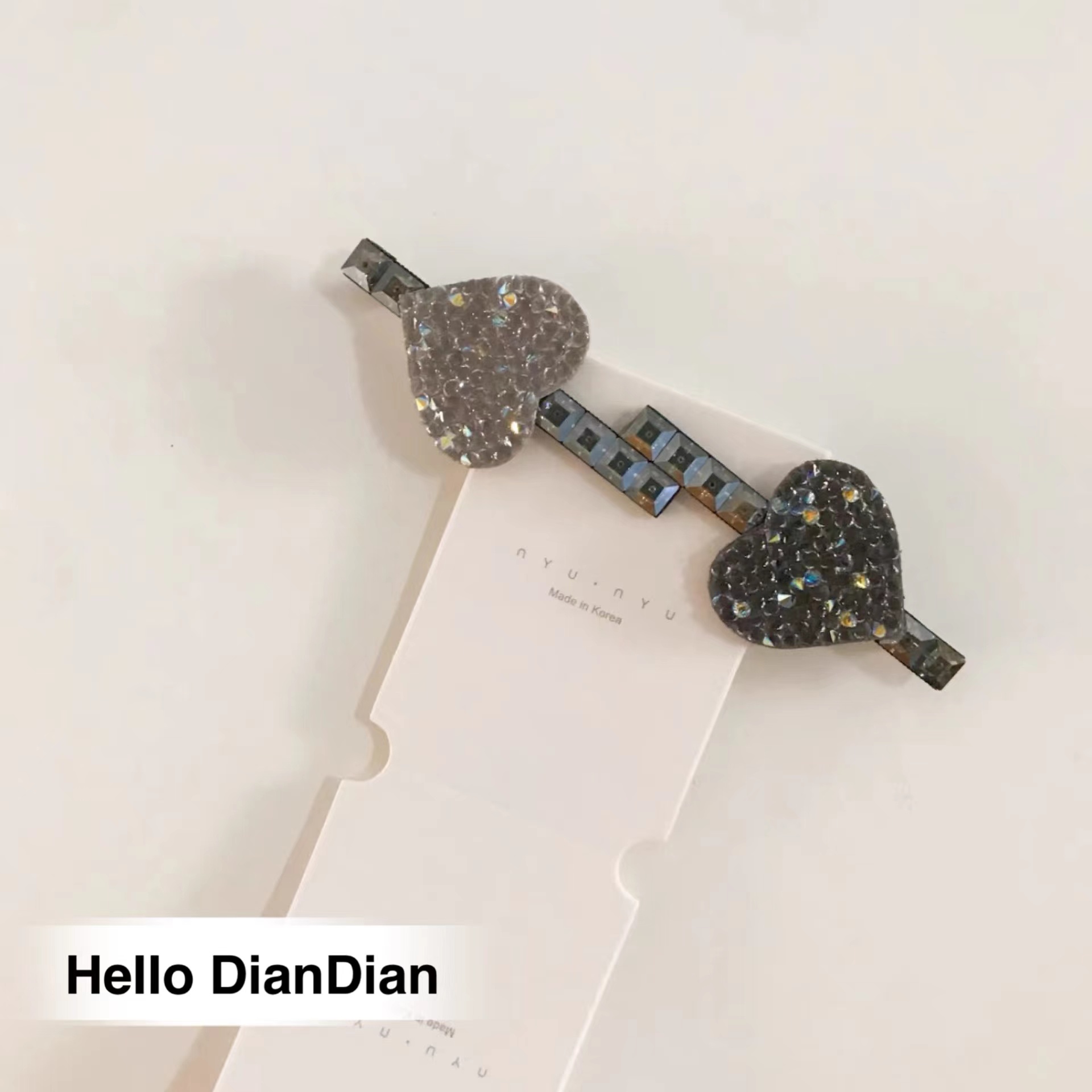 爱心少女百搭ins网红发夹