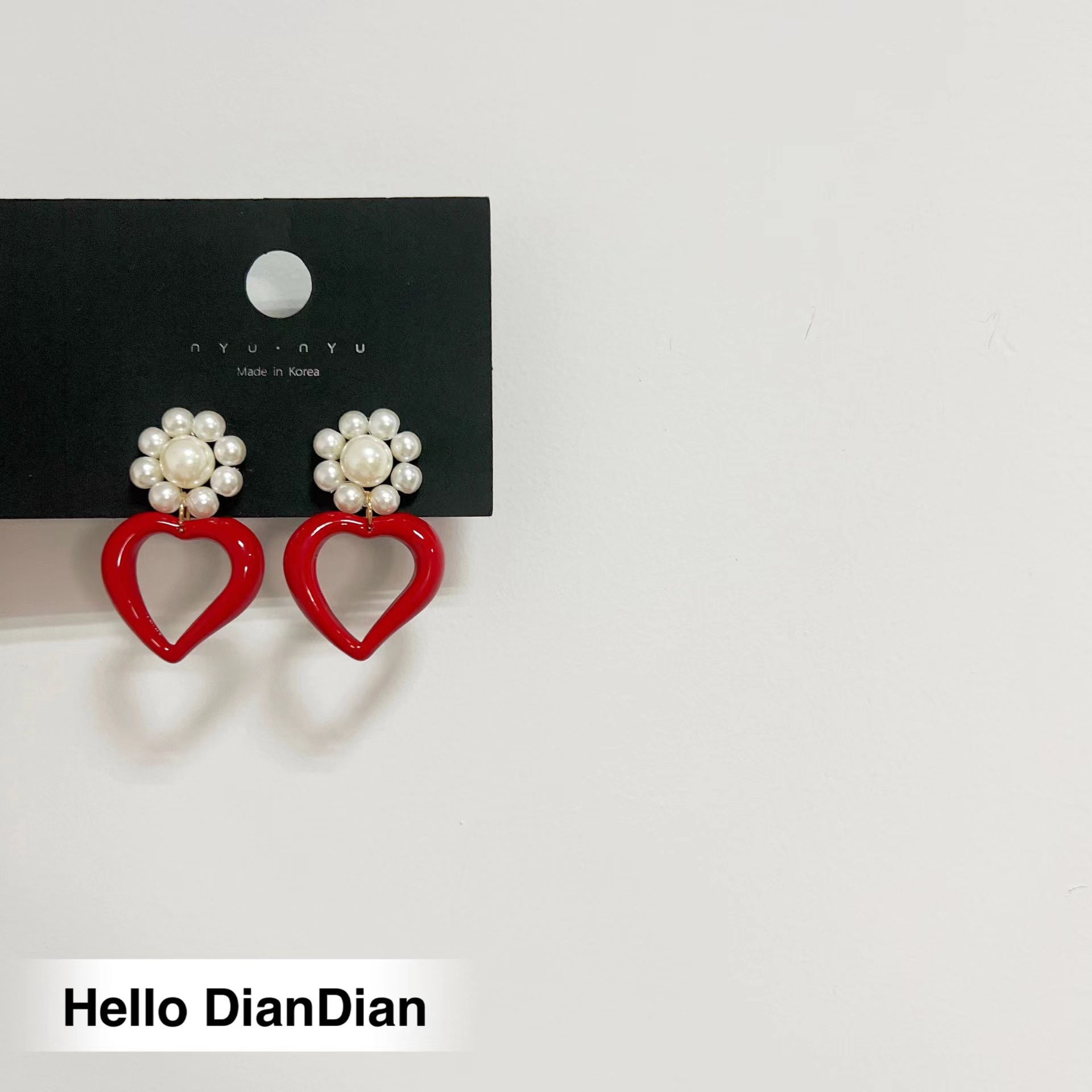 爱心简约百搭复古海边渡假风耳环