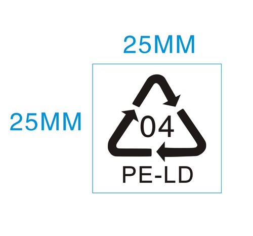 少量现货透明OPP包装袋用04回收循环贴PE-LD04环保贴(400个/20元)