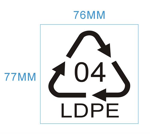 现货 大号透明OPP包装袋用04LDPE循环回收贴7.6*7.7CM(80个/30元)