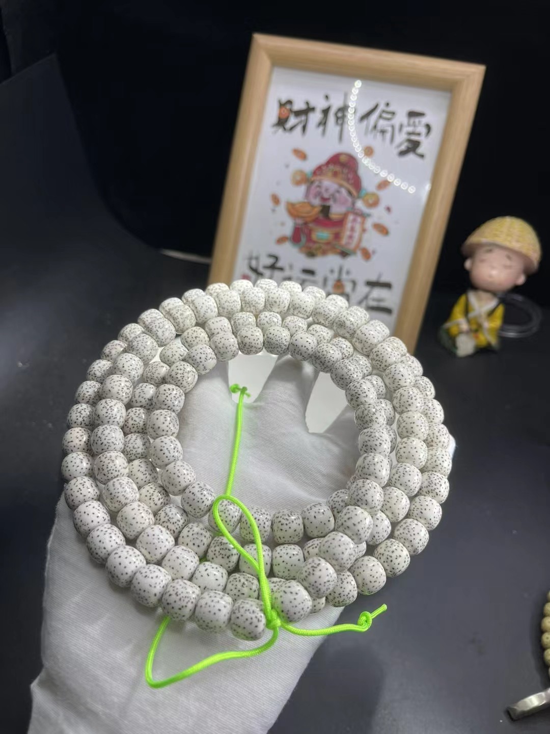 原生态海南籽星月菩提顺白108正月高密桶珠手串男女手链佛珠项链