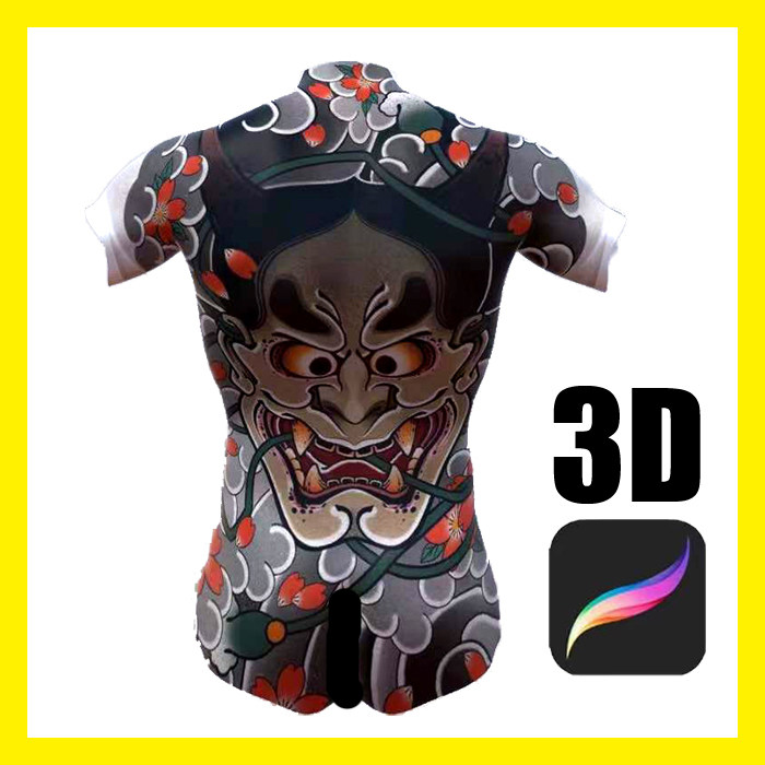 男女性人体模型合集procreate可用纹身刺青ipad绘图3d人物模型obj