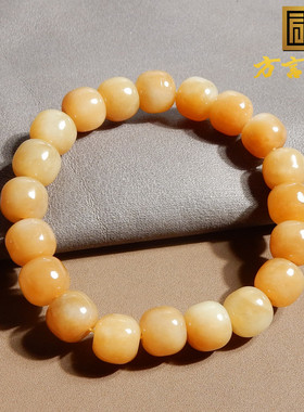 且末老糖玉黄金糖10mm老型珠手串