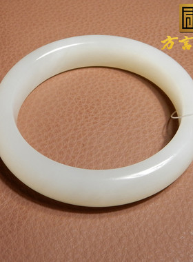 方言和田玉青海温润冰底白玉手镯