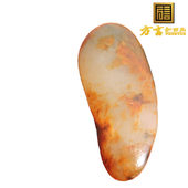 方言巨漏老熟玉龙河红金鹿皮白玉无结构籽料特色精品原石玩料坠R