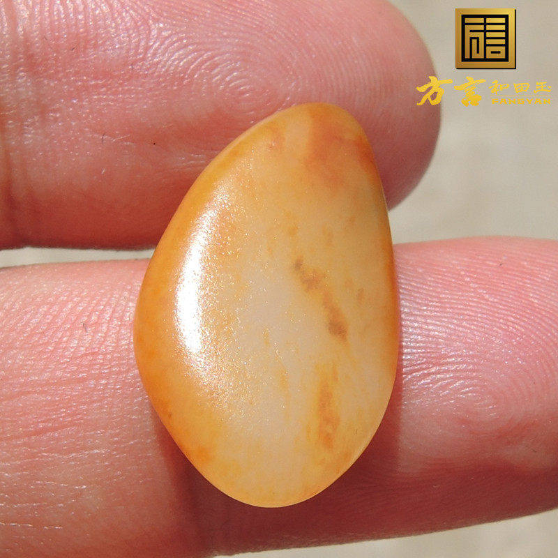 方言难得一见老熟鸡油黄皮珍稀俏皮名品羊脂玉芯金包银籽料原石F