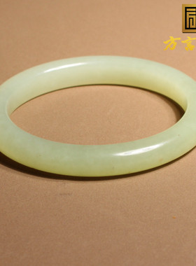 放巨漏方言和田玉特色新疆且末油润细腻黄口料50-56mm贵妃手镯h8