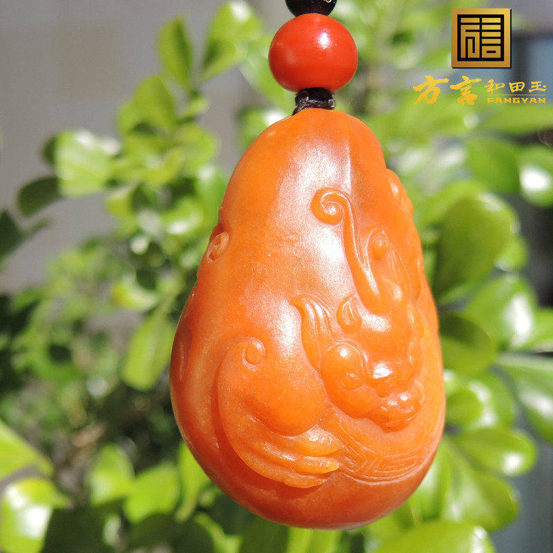 方言巨漏老熟如酥珍稀黄色名品栗子黄色原生黄玉籽料貔貅手把件R