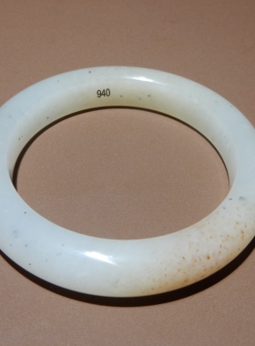 方言且末料糖白玉高油润手镯