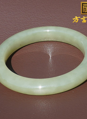 和田玉新疆油润高脂青黄口料手镯
