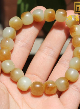 抢疯了方言和田玉新疆且末料细润糖白玉10mm老型珠轻奢气质手串A6