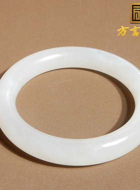 青海老料羊脂白白月光58mm手镯