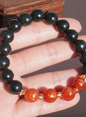 和田玉新疆塔县油润细腻青玉手串