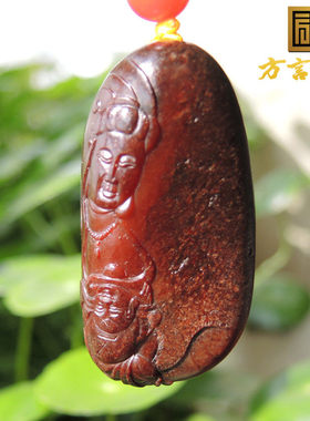镇店精品杨曦一眼真老熟珍稀红色名品鸽血红玉籽料观音吊坠R