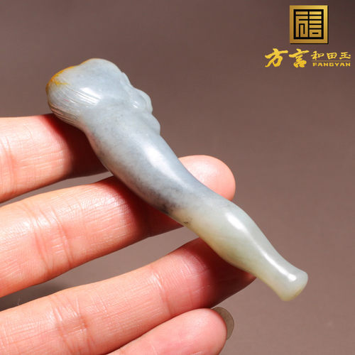 金皮青花籽料罗汉头大气焊烟烟嘴