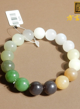 新疆多宝碧玉黄糖等手串12mm手链