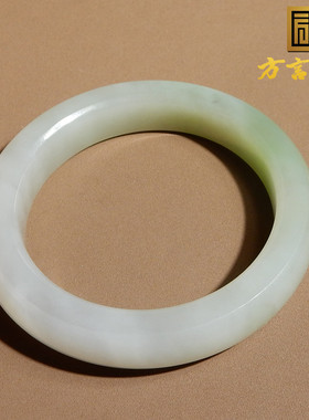 青海料烟紫带翠三色54mm正装手镯