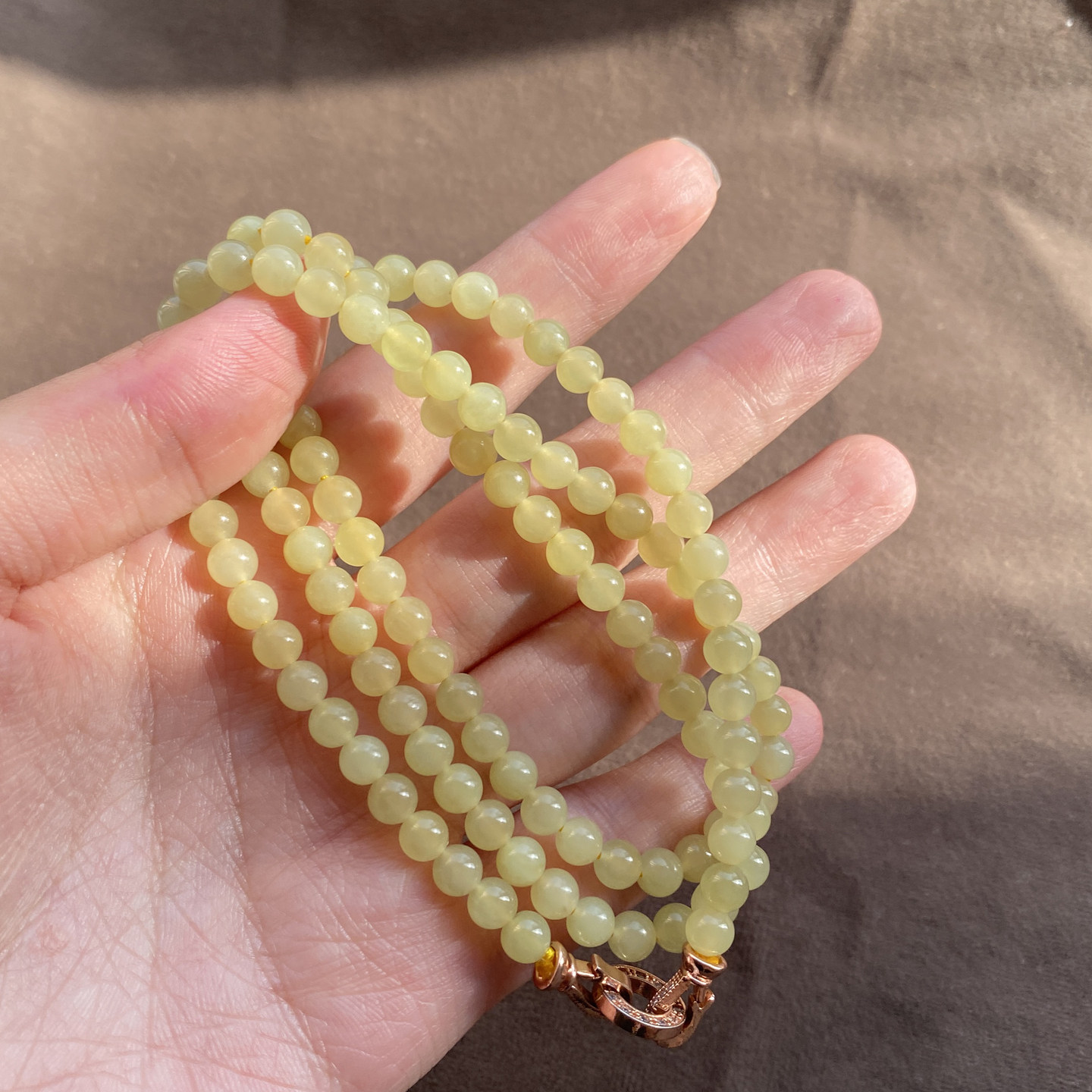 方言和田玉精品级新疆细腻油润且末黄口5mm108圆珠项链多圈手串A2,珠宝/钻石/翡翠,颈饰,淘宝优惠券,粉丝福利购,淘宝优惠卷