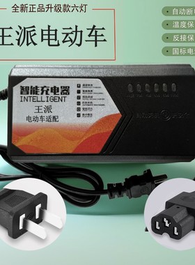 王派电动车充电器36V48V20AH60V72V原厂专用正品智能脉冲