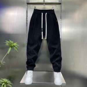 2026春秋新款加厚男士宽松休闲潮流束脚裤男裤休闲裤小脚裤子
