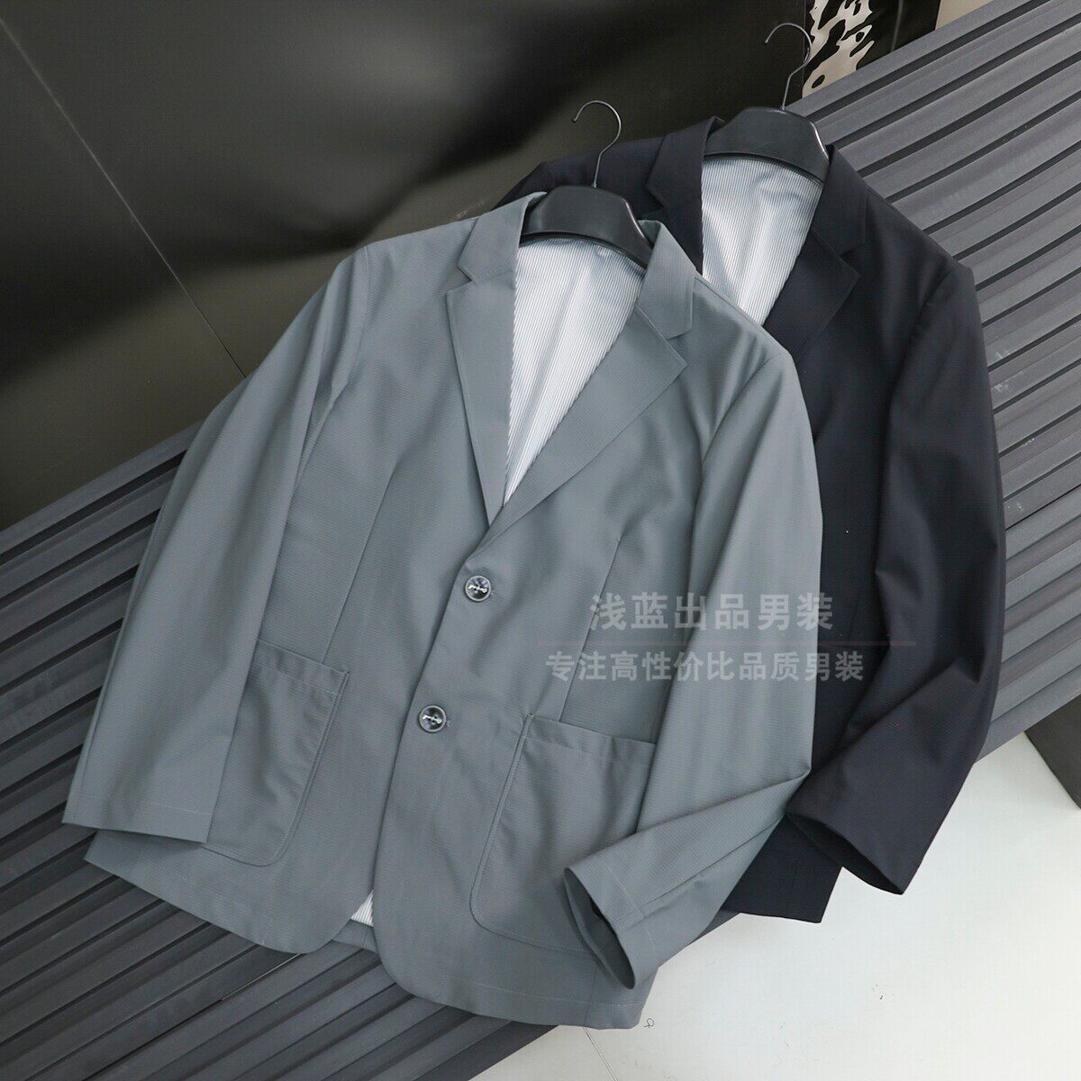 茑系高端！抗皱四弹力面料！春夏男士商务免烫休闲西服西装外套男