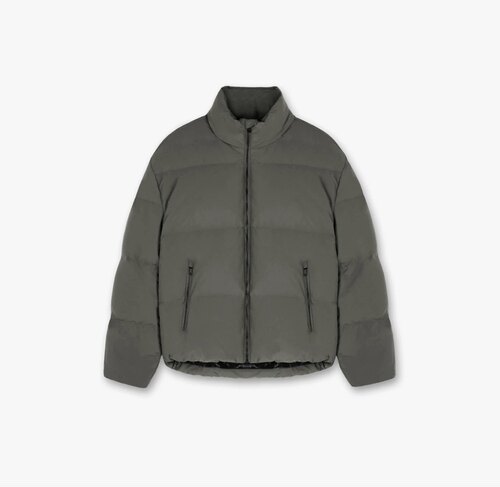 represent橄榄色泡芙羽绒服保暖