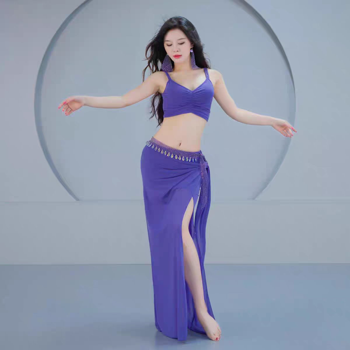 肚皮舞练功服2025新款吊带套装