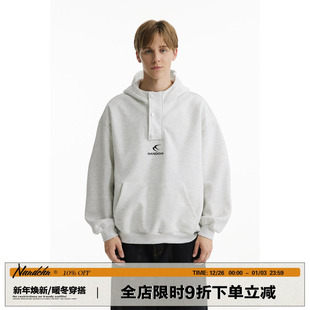 重磅刺绣机能风潮外套情侣上衣 新款 男道美式 高街高领连帽卫衣秋季